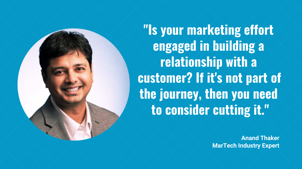 - MarTech Insider Anand Thaker: Marketing Not Aimed at Building Real Relationships with Customers? Cut It.: Great talk by Brent Leary with Anand Thaker about the changing marketing strategy in times of Covid-19 and Customer Experience.